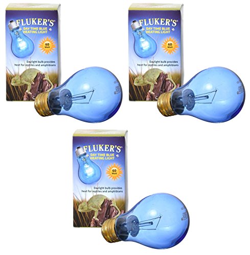 Fluker's 60 Watt Blue Daylight Reptile Bulbs (3 Pack)