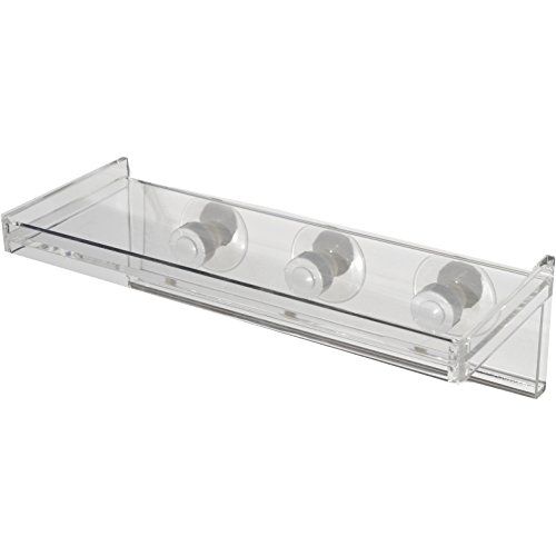 LaBrinx Designs Medium Suction Cup Shelf - Live Plants, Windows, and Bathrooms