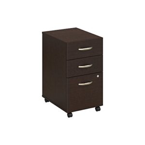 bush business furniture series c: 3 drawer pedestal, mocha cherry