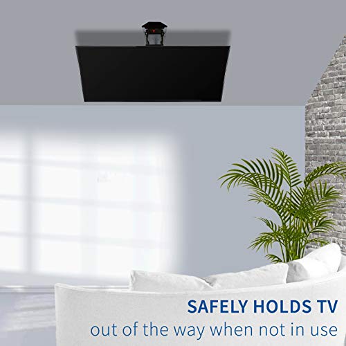 VIVO Electric Ceiling TV Mount for 23 to 55 inch Screens, Flip Down Motorized Pitched Roof VESA Mount, MOUNT-E-FD55