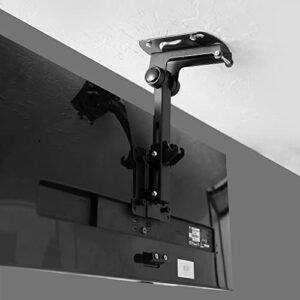 VIVO Manual Flip Down Ceiling Mount for 13 to 27 inch Flat Screens, Folding Tilt Pitched Roof and Under Cabinet Mounting for LCD TV and Monitors, MOUNT-M-FD27