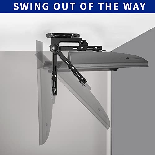 VIVO Manual Flip Down Ceiling Mount for 13 to 27 inch Flat Screens, Folding Tilt Pitched Roof and Under Cabinet Mounting for LCD TV and Monitors, MOUNT-M-FD27