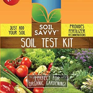 Soil Savvy - Soil Test Kit | Understand What Your Lawn or Garden Soil Needs, Not Sure What Fertilizer to Apply | Analysis Provides Complete Nutrient Analysis & Fertilizer Recommendation On Report