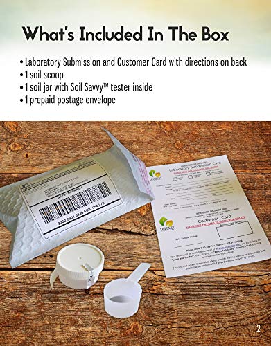 Soil Savvy - Soil Test Kit | Understand What Your Lawn or Garden Soil Needs, Not Sure What Fertilizer to Apply | Analysis Provides Complete Nutrient Analysis & Fertilizer Recommendation On Report