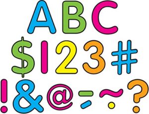 teacher created resources neon bright's classic 2" letters uppercase pack (5813)