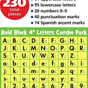 Teacher Created Resources Black Bold Block 4" Letters Combo Pack (TCR5822)