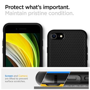 Spigen Liquid Air Armor Designed for iPhone SE 2020 Case/Designed for iPhone 8 Case (2017) / Designed for iPhone 7 Case (2016) - Black