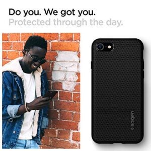 Spigen Liquid Air Armor Designed for iPhone SE 2020 Case/Designed for iPhone 8 Case (2017) / Designed for iPhone 7 Case (2016) - Black