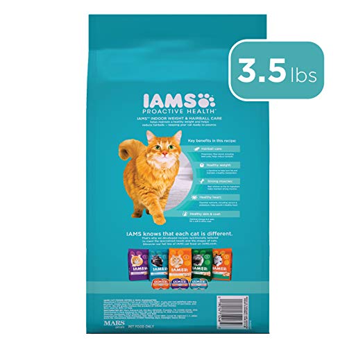 Iams Dry Food Proactive Health Indoor Weight and Hairball Care Dry Cat Food, 3.5 Pound