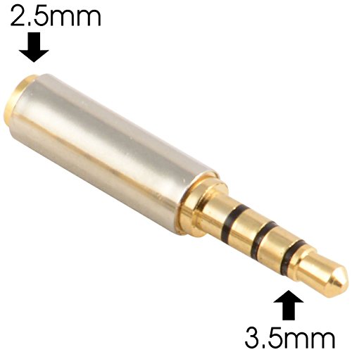 3.5mm Male to 2.5mm Female Stereo Audio Headphone Jack Adapter Converter (1 PC)