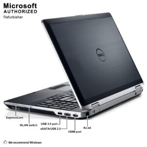 Dell Latitude E6530 15in Notebook PC - Intel Core i5-3210M 2.5GHz 4GB 320GB Windows 10 Professional (Renewed)