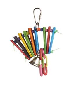 prevue pet products 60949 bodacious bites accordion bird toy, multicolor