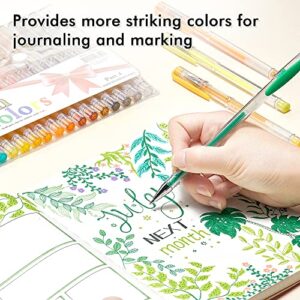 Shuttle Art 120 Unique Colors (No Duplicates) Gel Pens Gel Pen Set for Adult Coloring Books Art Markers