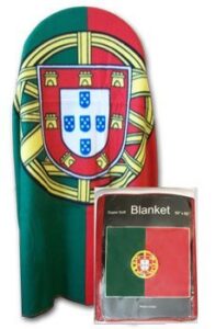 aes portugal flag fleece blanket 5 ft x 4.2 ft. travel throw cover portuguese