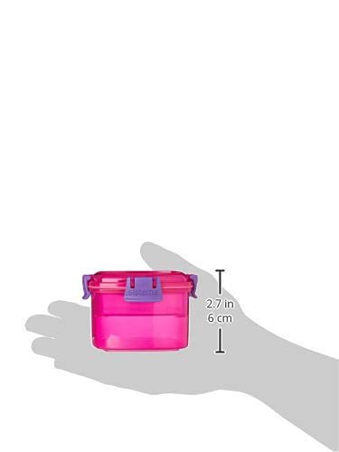 Sistema Lunch Collection Snack Container, 13.5 oz./0.4 L, Pink