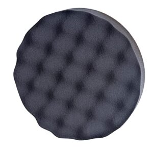 genesis gafpp7 universal 7" quick-change waffle-pattern foam polishing pad with reusable hook and loop backing