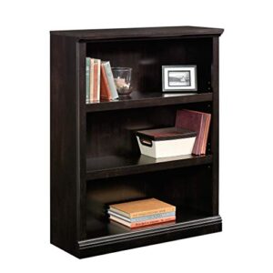 Sauder Select Collection 3-Shelf Bookcase, Estate Black finish