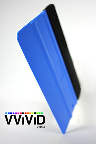 VViViD Clear Paint Protection Bulk Vinyl Wrap Film 12 Inches x 60 Inches Including 3M Squeegee and Black Felt Applicator