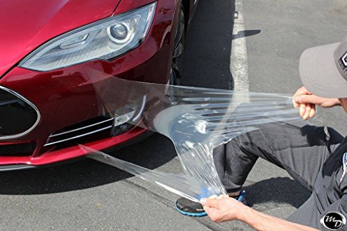 VViViD Clear Paint Protection Bulk Vinyl Wrap Film 12 Inches x 72 Inches Including 3M Squeegee and Black Felt Applicator