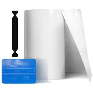 vvivid clear paint protection bulk vinyl wrap film 12 inches x 120 inches including 3m squeegee and black felt applicator