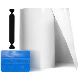 VViViD Clear Paint Protection Bulk Vinyl Wrap Film 12 Inches x 120 Inches Including 3M Squeegee and Black Felt Applicator