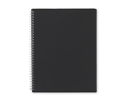 Blue Sky Smart Notes Professional Notebook, Wire-O Binding, 8.5" x 11", Black (14713)