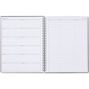 Blue Sky Smart Notes Professional Notebook, Wire-O Binding, 8.5" x 11", Black (14713)