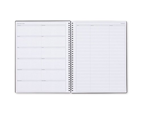 Blue Sky Smart Notes Professional Notebook, Wire-O Binding, 8.5" x 11", Black (14713)