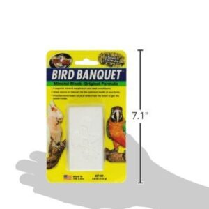 Zoo Med Bird Banquet Mineral Block, 3 Pack of 5 Ounces each, Seed Formula