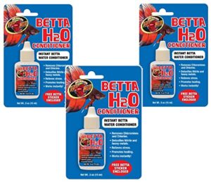 zoo med betta h2o water conditioner .5oz (3 pack)