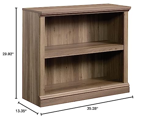 Sauder 2-Shelf Bookcase, Salt Oak finish