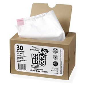cat litter box liners 30 count drawstring cat waste liners