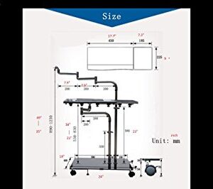 MagicHold Height Adjusting Sit Stand Computer,Monitor,Laptop,Tablet for Bed Office Stand Mount Workstation