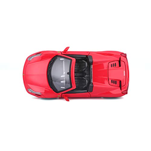 Bburago B18-26017 1:24 Scale Race and Play of The Ferrari 458 Spider Sports Car Die-Cast Model