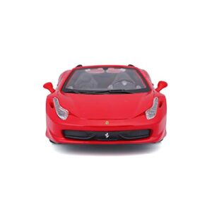 Bburago B18-26017 1:24 Scale Race and Play of The Ferrari 458 Spider Sports Car Die-Cast Model