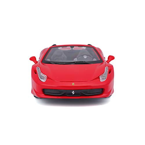 Bburago B18-26017 1:24 Scale Race and Play of The Ferrari 458 Spider Sports Car Die-Cast Model