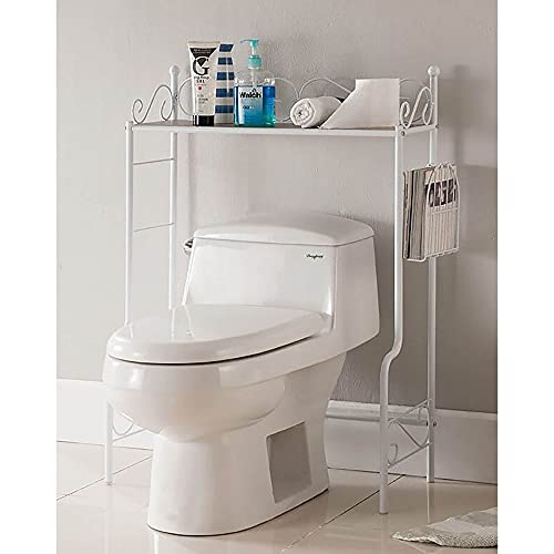 K and B Furniture Co Inc K&B Over The Toilet Shelf Black