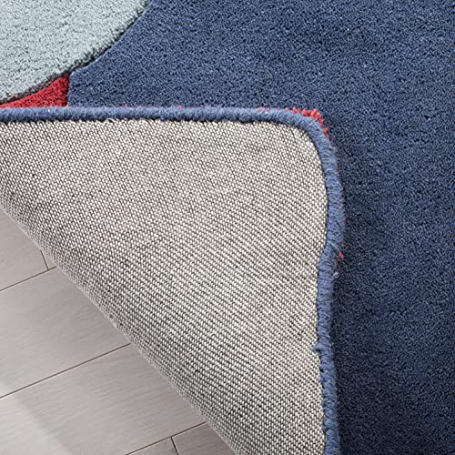 Martha Stewart Collection by SAFAVIEH 3' x 5'6" MSR4568A Handmade Truck Wool Playroom Nursery Bedroom Area Rug