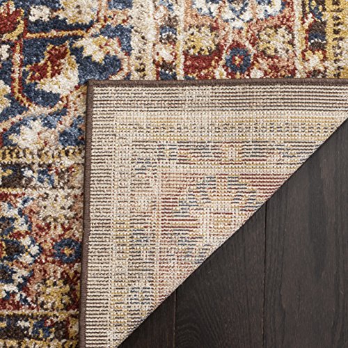 SAFAVIEH Bijar Collection Accent Rug - 3' x 5', Brown & Rust, Traditional Oriental Distressed Design, Non-Shedding & Easy Care, Ideal for High Traffic Areas in Entryway, Living Room, Bedroom (BIJ652D)