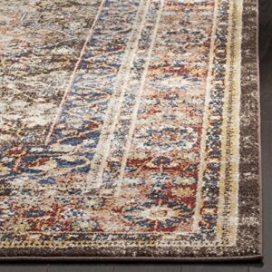 SAFAVIEH Bijar Collection Accent Rug - 3' x 5', Brown & Rust, Traditional Oriental Distressed Design, Non-Shedding & Easy Care, Ideal for High Traffic Areas in Entryway, Living Room, Bedroom (BIJ652D)