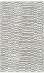 safavieh boston collection 2'6" x 4' grey bos682e handmade flatweave cotton accent rug