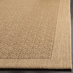 SAFAVIEH Palm Beach Collection Accent Rug - 2' x 3', Maize, Sisal & Jute Design, Ideal for High Traffic Areas in Entryway, Living Room, Bedroom (PAB355M)