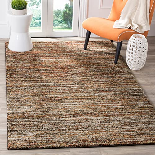 SAFAVIEH Retro Collection Accent Rug - 4' x 6', Ivory & Gold, Modern Abstract Design, Non-Shedding & Easy Care, Ideal for High Traffic Areas in Entryway, Living Room, Bedroom (RET2133-1121)