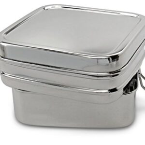 Lifestyle Block Stainless Steel Double Layer 2 Compartment Lunch Box - Compare to Eco Lunchbox