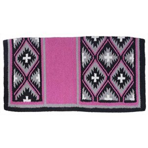 tough1 sequoyah wool saddle blanket pink