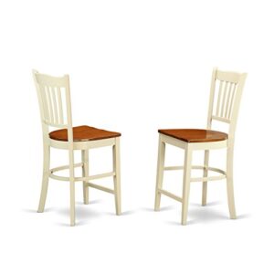 East West Furniture EDGR3-WHI-W Dining Set, 3-Piece