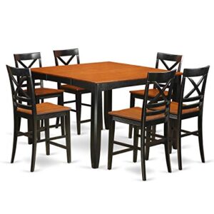 EAST WEST FURNITURE 7 Pc counter height Dining room set - Dining Table and 6 Kitchen bar stool.