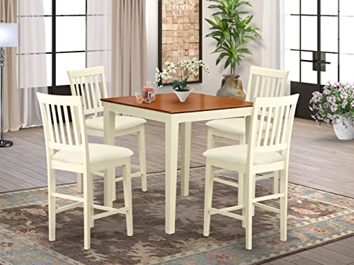 5 Pc counter height pub set - counter height Table and 4 Kitchen Dining Chairs.