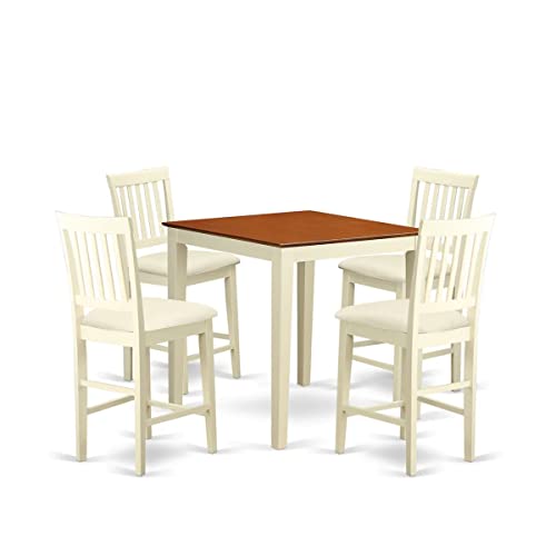 5 Pc counter height pub set - counter height Table and 4 Kitchen Dining Chairs.