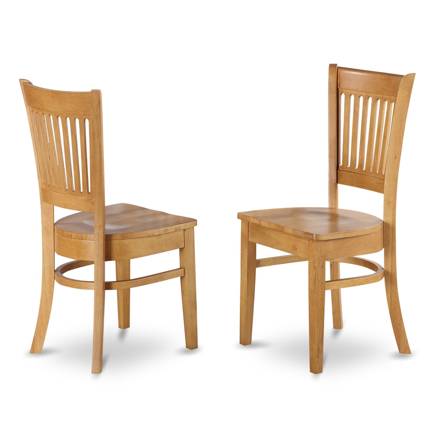 5 Piece Dining Set Includes a Round Dining Room Table with Pedestal and 4 Wood Seat Chairs